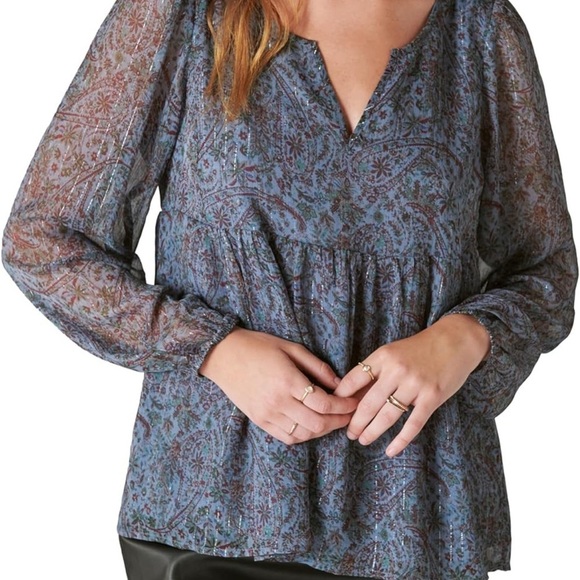 Lucky Brand Tops - Lucky Brand Peasant blouse